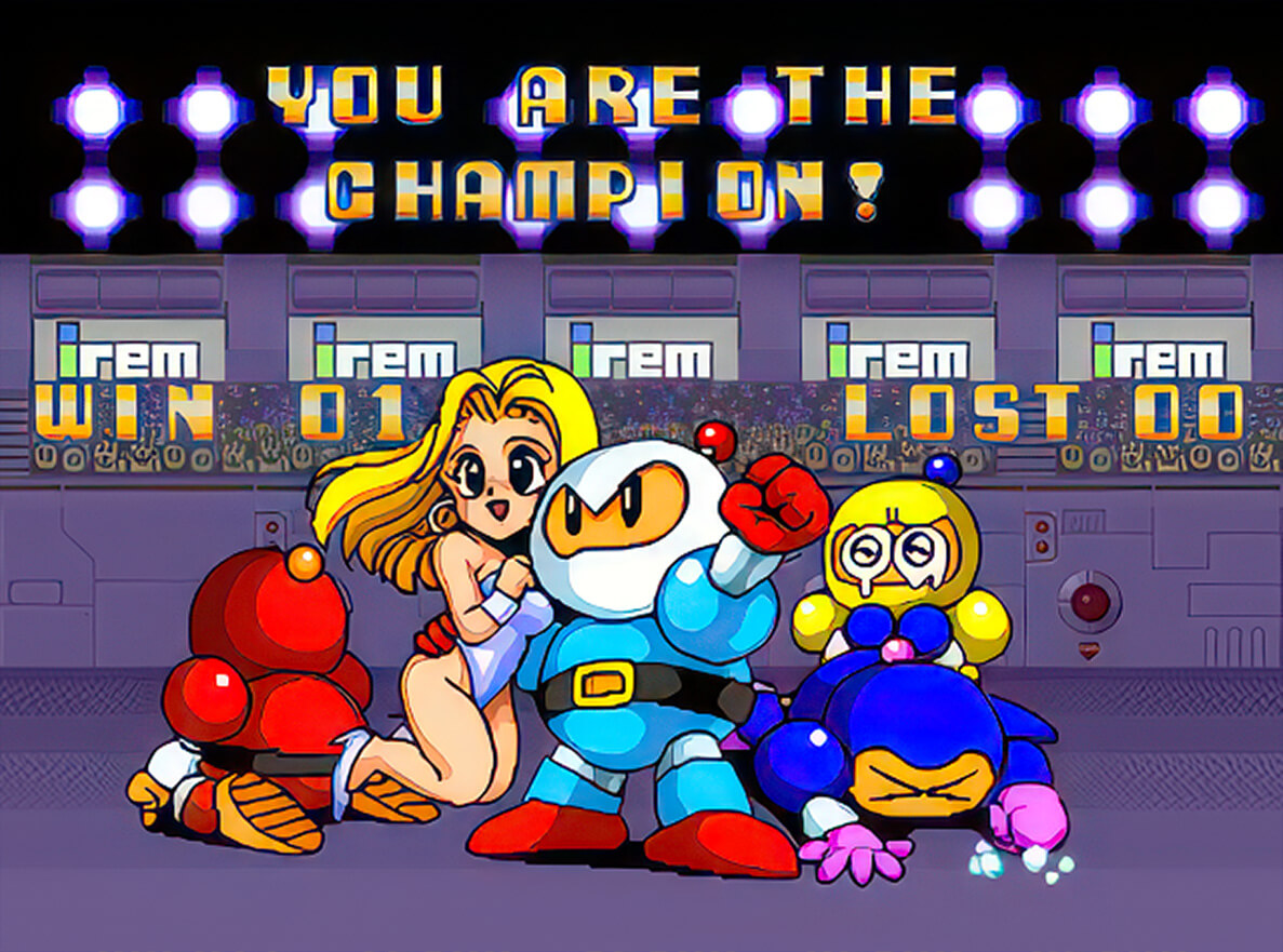 Bomber Man World - геймплей игры Arcade